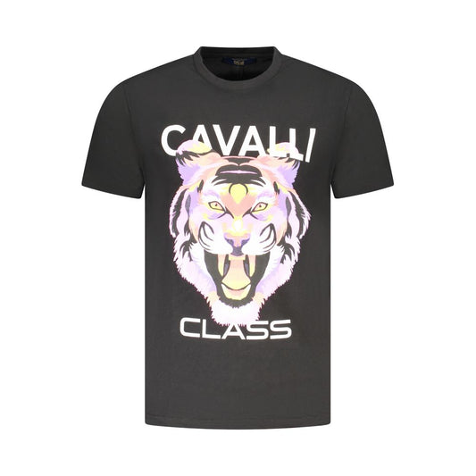 Cavalli Class Nero Cotton Men's T-Shirt