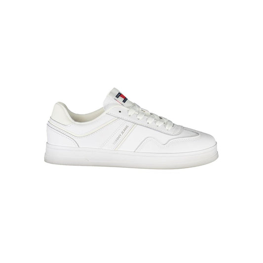 Tommy Hilfiger Bianco Polyurethane Women Sneaker