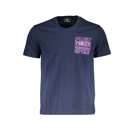 Plein Sport Blue Cotton Men's T-Shirt