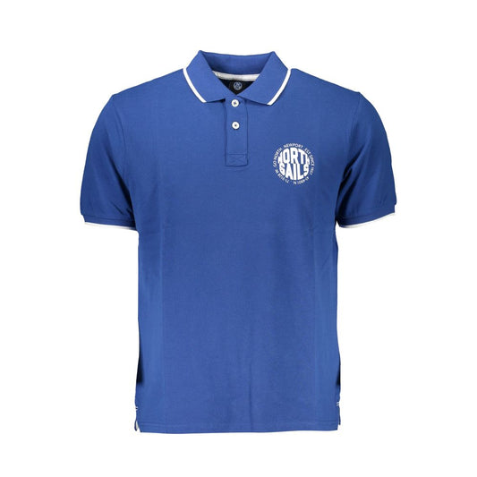 North Sails Blue Cotton Men Polo
