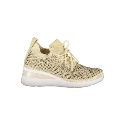 Laura Biagiotti Beige Polyester Women Sneaker
