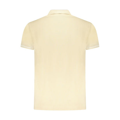 Cavalli Class Beige Cotton Men Polo Shirt
