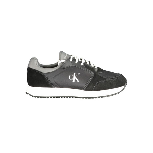 Calvin Klein Black Polyurethane Men Sneaker
