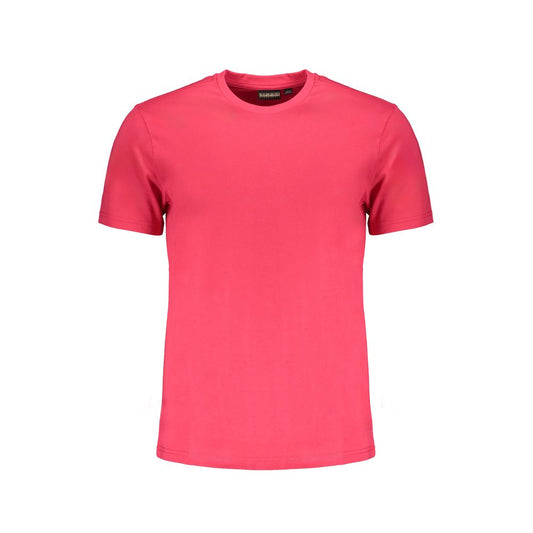 Napapijri Pink Cotton T-Shirt 1728,67403481248,Clothing,M,Men,Men - Clothing,Napapijri,New with tags,Pink,S,T-Shirts - Men - Clothing,XL,XXL Napapijri NA-29526-S