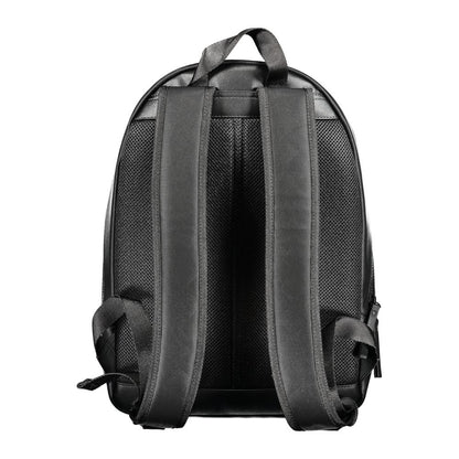Tommy Hilfiger Black Polyurethane Men's Backpack