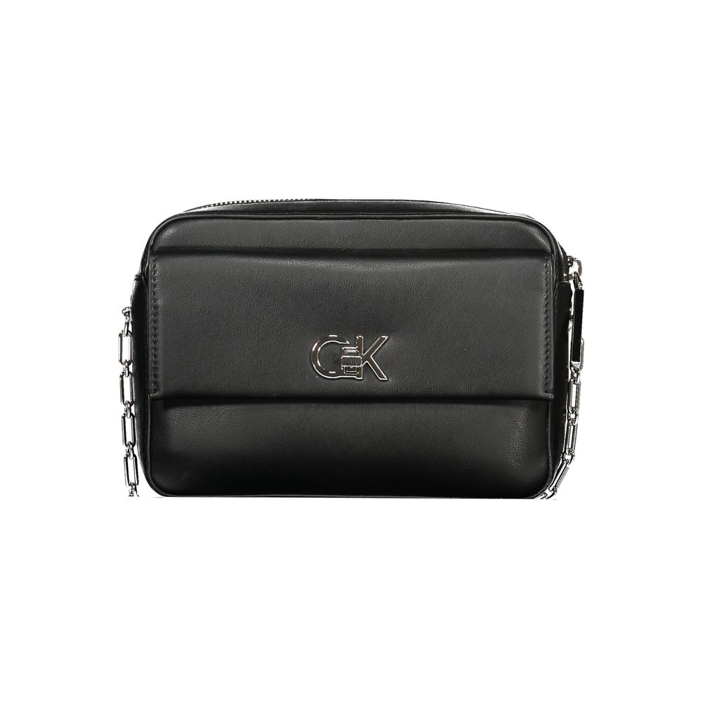 Calvin Klein Black Polyester Women Shoulder Bag