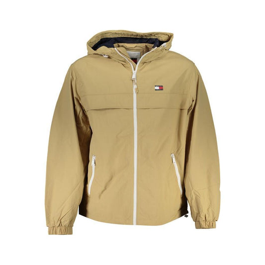 Tommy Hilfiger Beige Polyamide Jacket 1728,67403481248,Beige,Clothing,Jackets - Men - Clothing,M,Men,Men - Clothing,New with tags,S,Tommy Hilfiger Tommy Hilfiger TO-29371-S