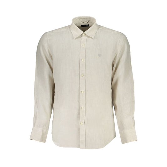 North Sails Beige Linen Shirt 1728,67403481248,Beige,Clothing,L,M,Men,Men - Clothing,New with tags,North Sails,S,Shirts - Men - Clothing North Sails NO-29892-L