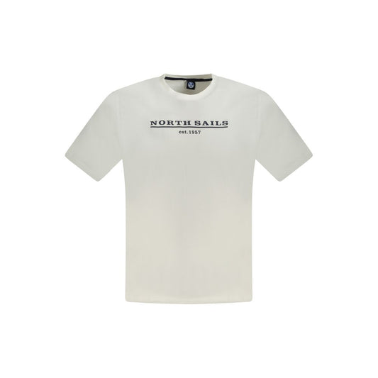 North Sails Bianco Cotton Men T-Shirt