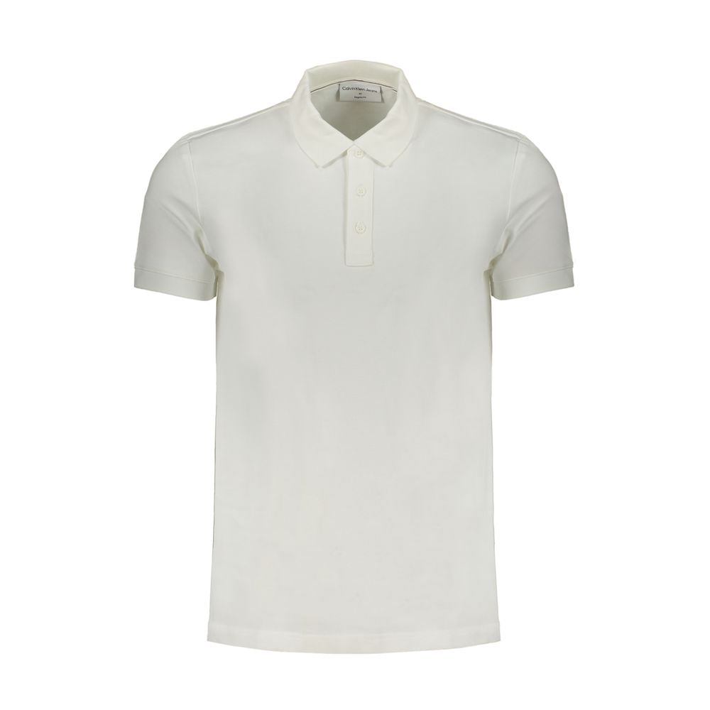 Calvin Klein Bianco Cotton Men Polo