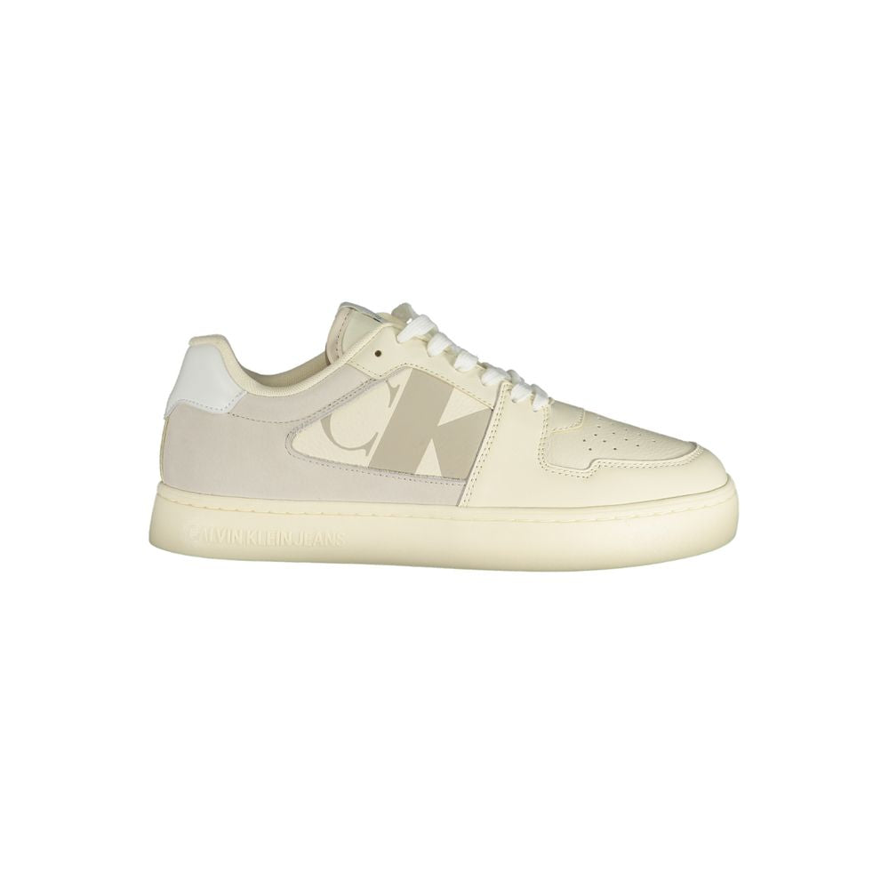 Calvin Klein Bianco Polyurethane Men Sneaker