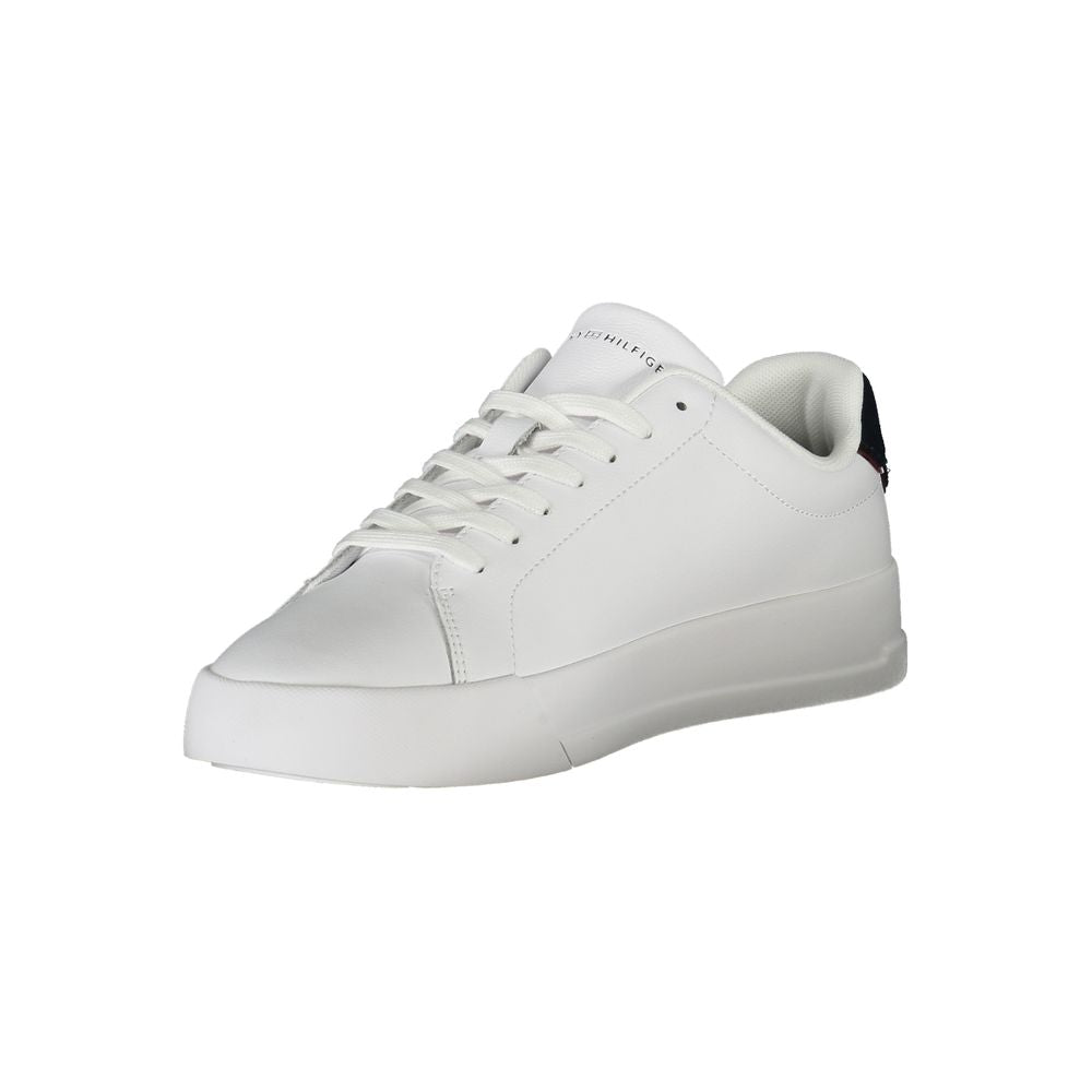 Tommy Hilfiger Bianco Polyurethane Men Sneaker