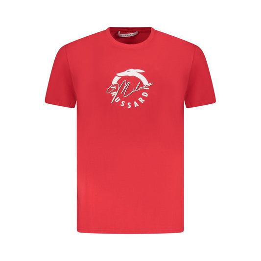 Trussardi Rosso Cotton Men T-Shirt