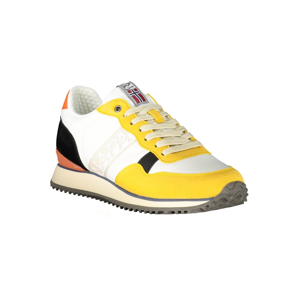 Napapijri Yellow Polyurethane Men's Sneaker