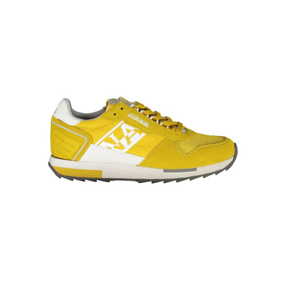 Napapijri Yellow Leather Men Sneaker