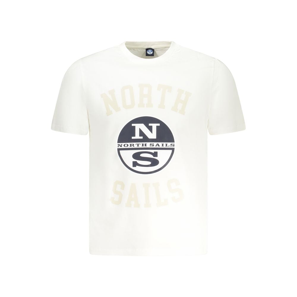 North Sails White Cotton Men T-Shirt