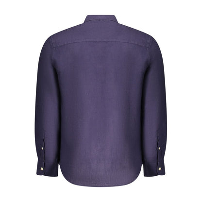 North Sails Blu Linen Men Shirt