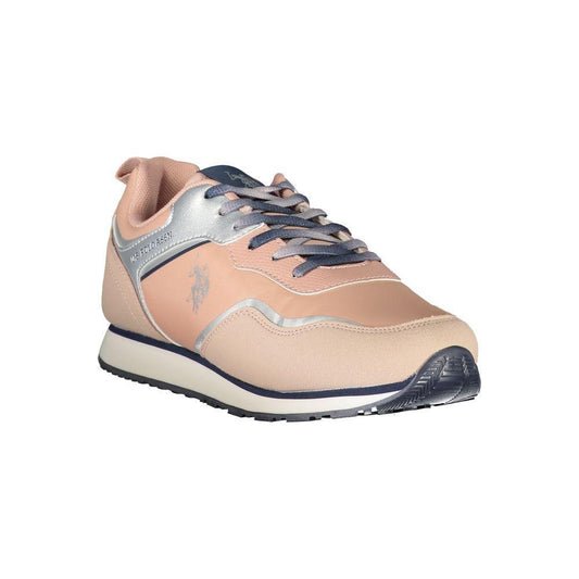 U.S. POLO ASSN. Pink Polyester Sneaker 1728,67403481248,EU35/US5,EU36/US6,EU37/US7,EU38/US8,EU39/US9,New with tags,Pink,Shoes,Sneakers - Women - Shoes,U.S. POLO ASSN.,Women,Women - Shoes U.S. POLO ASSN. US-23547-EU36/US6