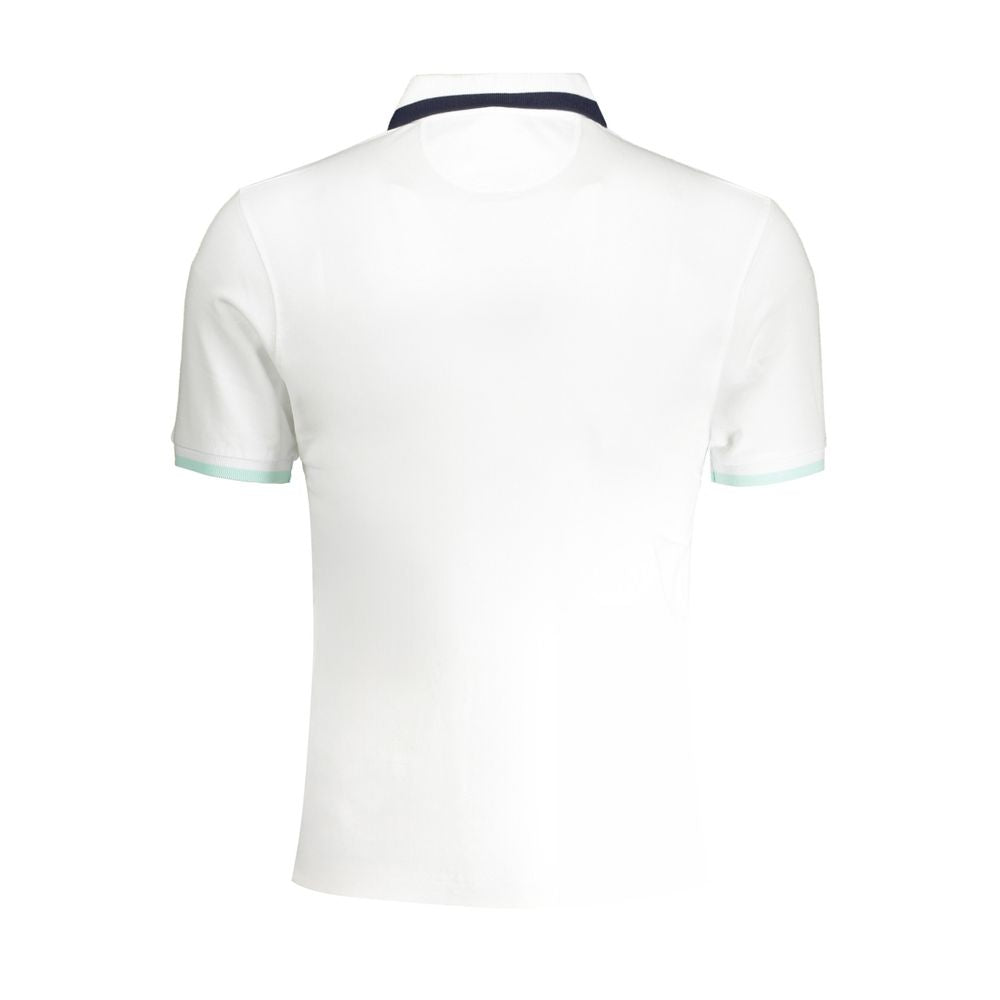 La Martina White Cotton Men Polo Shirt
