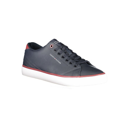 Tommy Hilfiger Blue Polyurethane Men Sneaker
