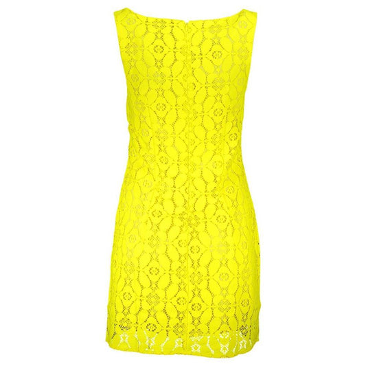 Desigual Yellow Polyester Women Sleeveless Dress