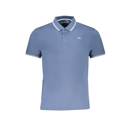 Harmont & Blaine Blue Cotton Men Polo Shirt