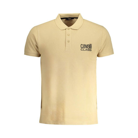Cavalli Class Beige Cotton Polo Shirt 1728,67403481248,Beige,Cavalli Class,Clothing,L,M,Men,Men - Clothing,New with tags,Polo Shirt - Men - Clothing,XL,XXL Cavalli Class CA-30268-M