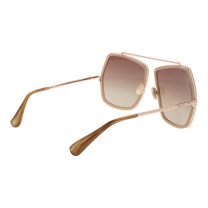 Max Mara Beige Metal Sunglasses