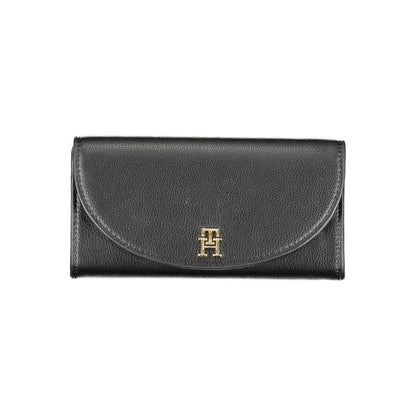 Tommy Hilfiger Black Polyurethane Women Wallet