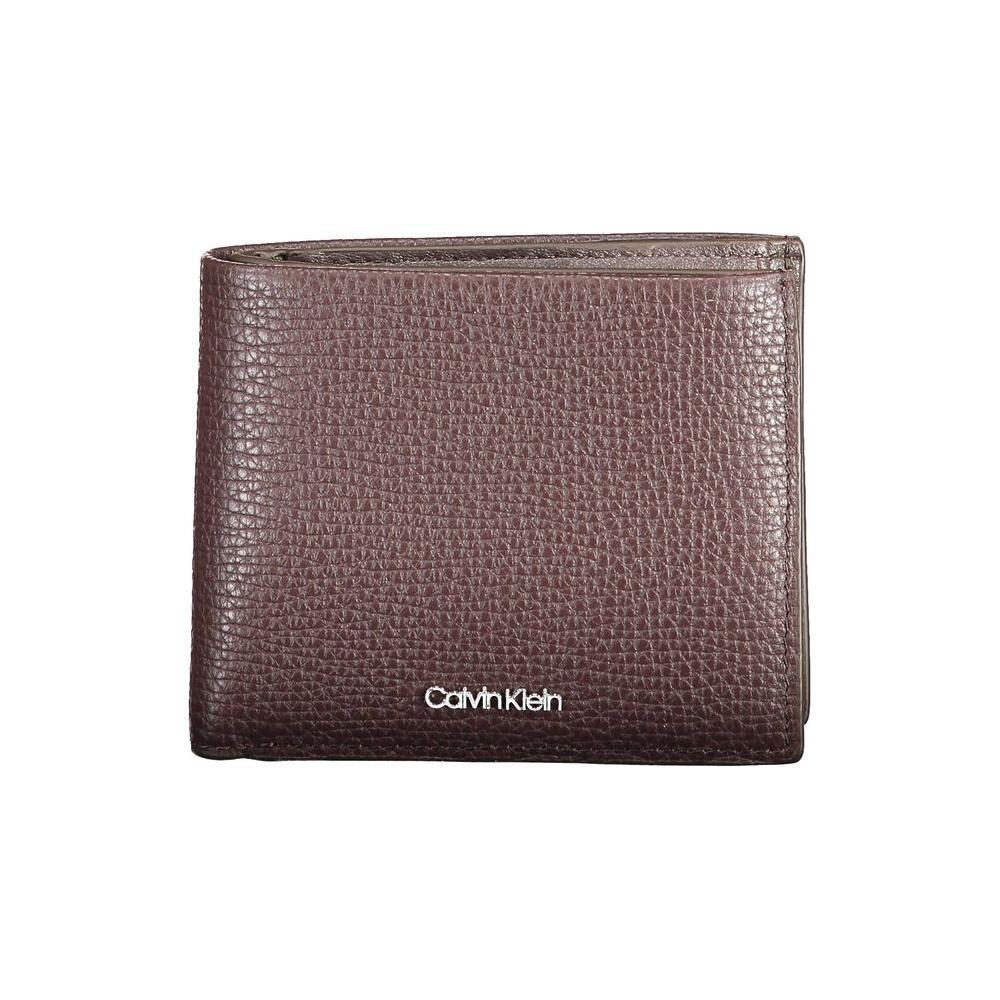 Calvin Klein Marrone Leather Men Wallet