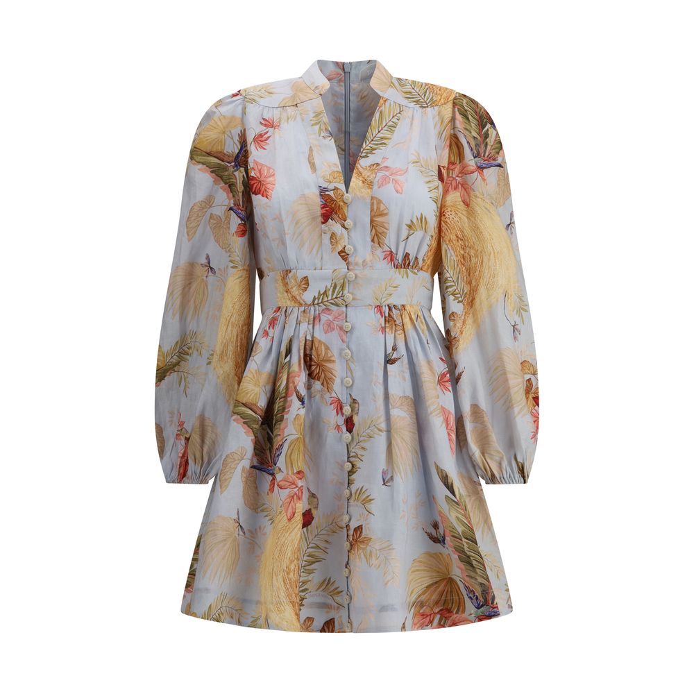 Zimmermann Multicolor Linen Casual Dress