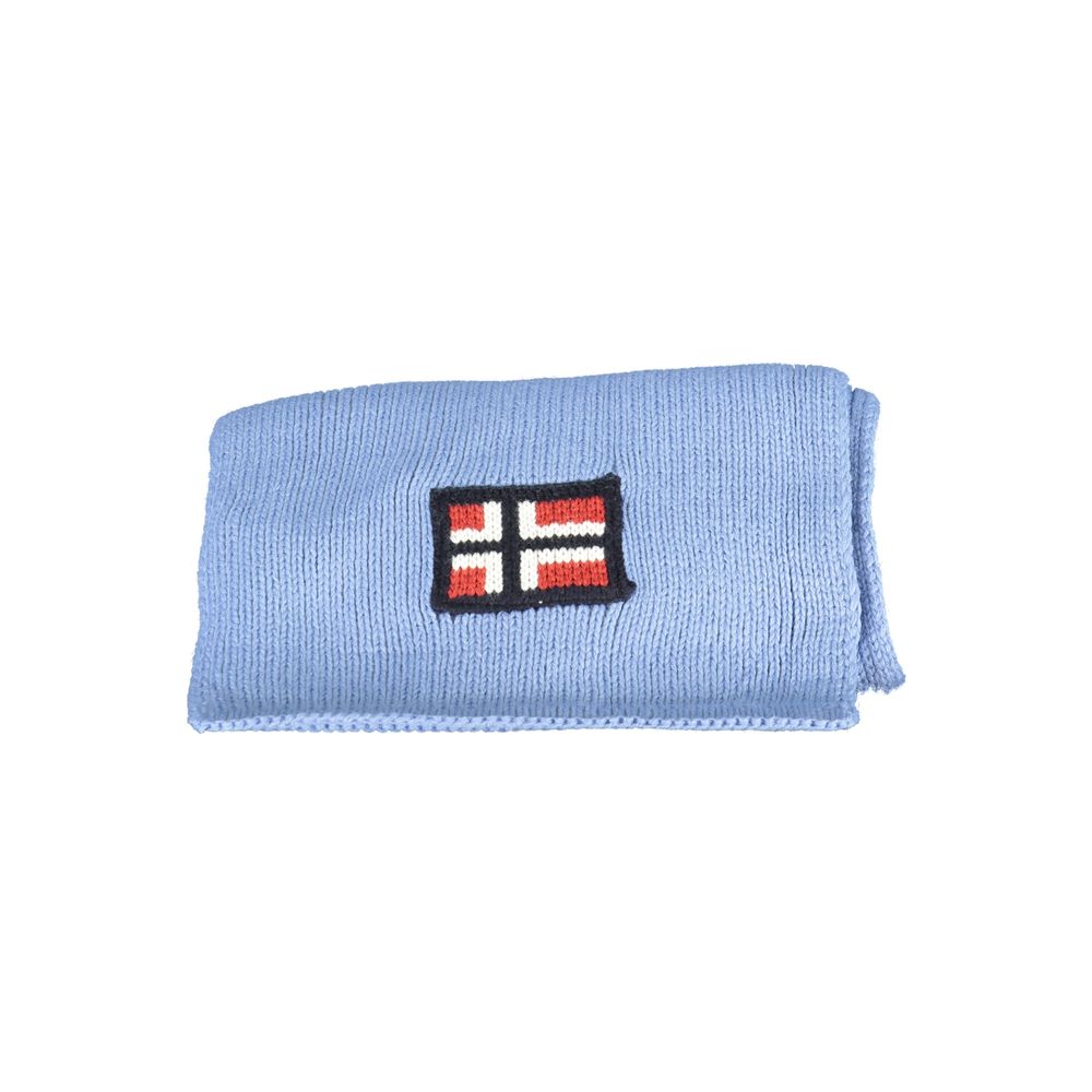 Norway 1963 Azzurro Acrylic Mens Scarf