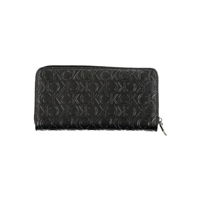 Calvin Klein Black Polyurethane Women Wallet