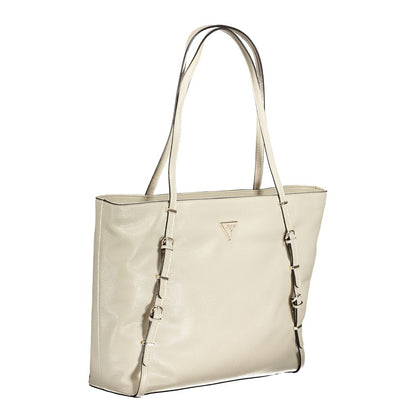 Guess Jeans Beige Polyurethane Women Handbag