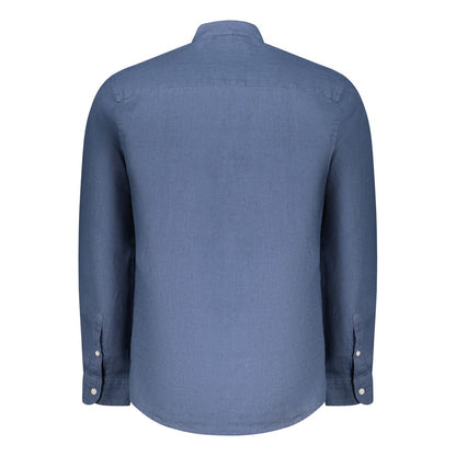 North Sails Blu Linen Men Shirt