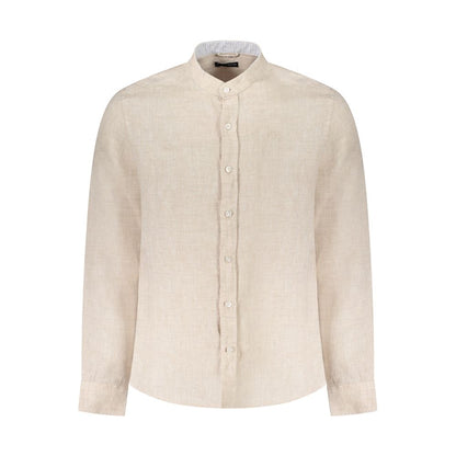 North Sails Beige Linen Men Shirt