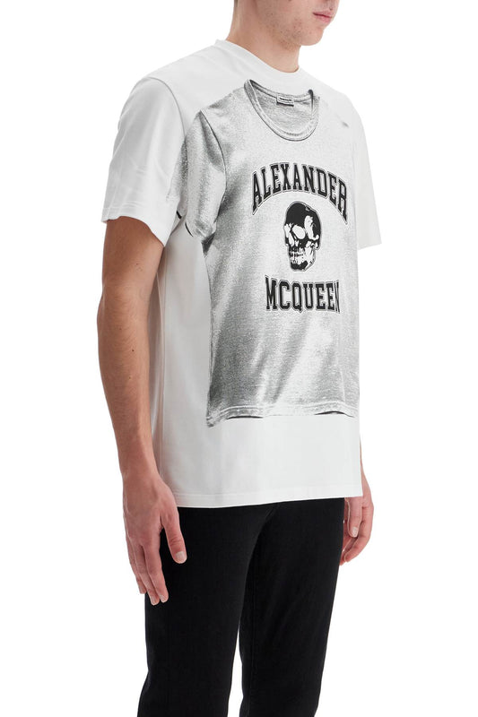 Alexander Mcqueen printed compact cotton t-shirt Topwear Alexander Mcqueen