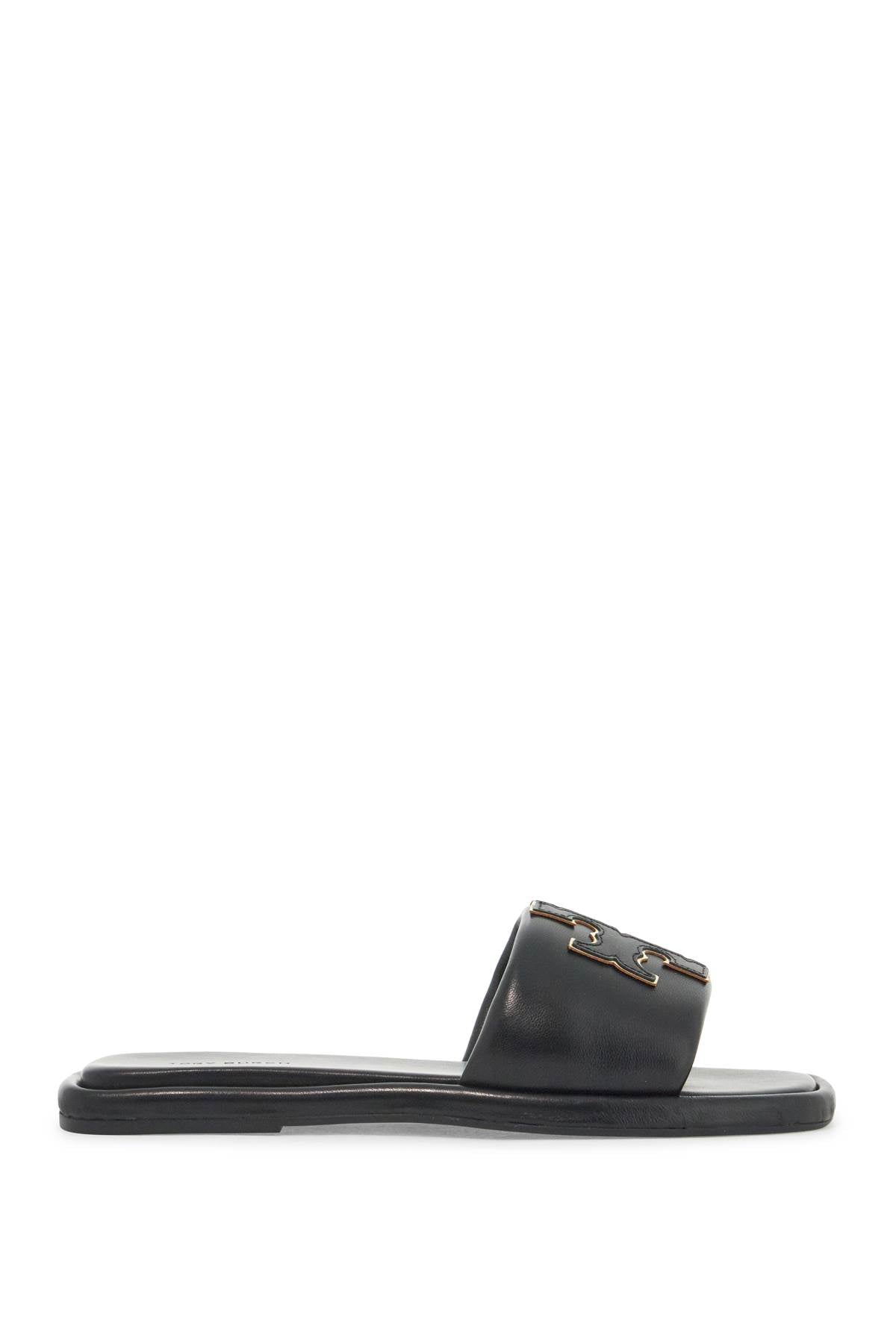 Tory Burch double t leather slides