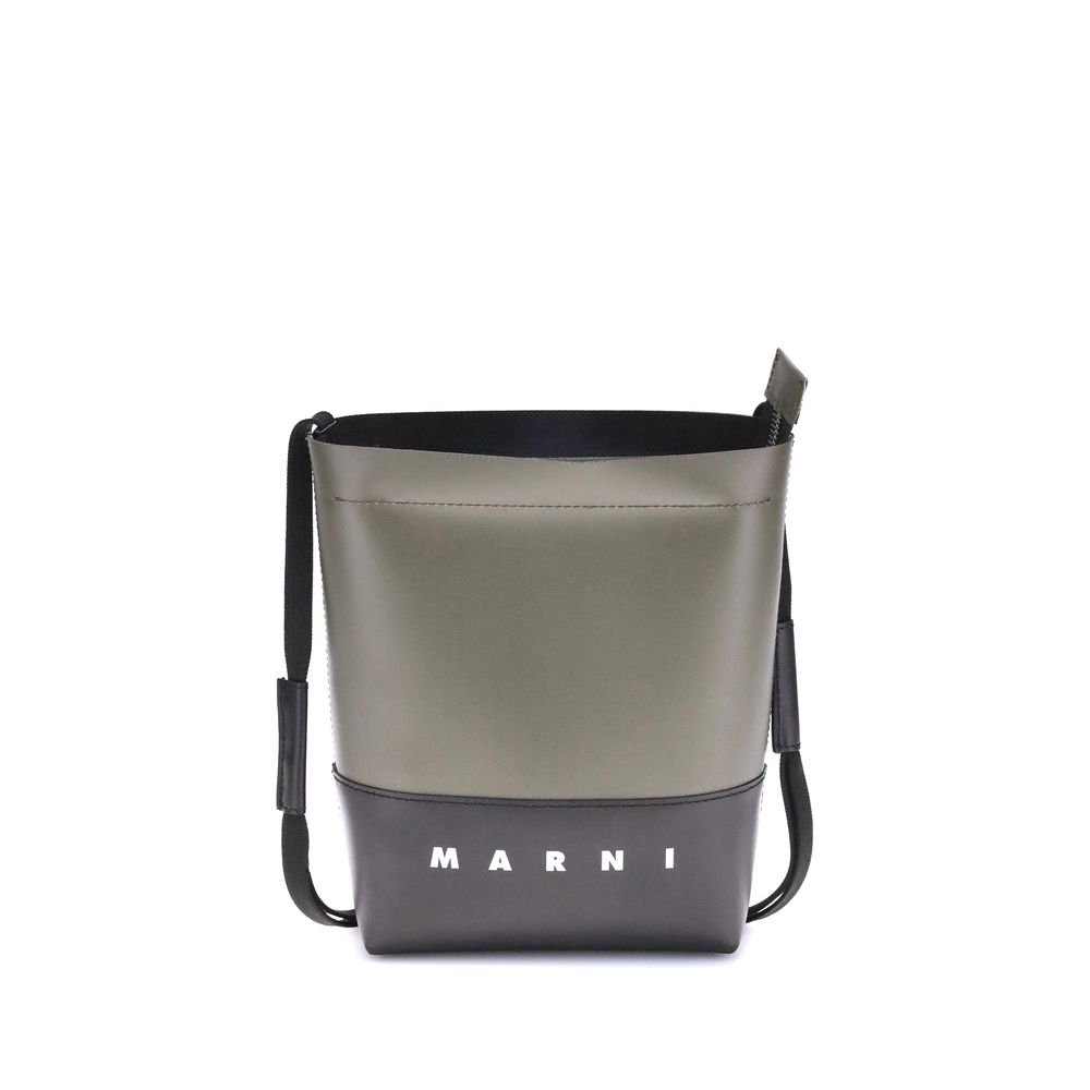Marni Bicolor Polyester Shoulder Bag