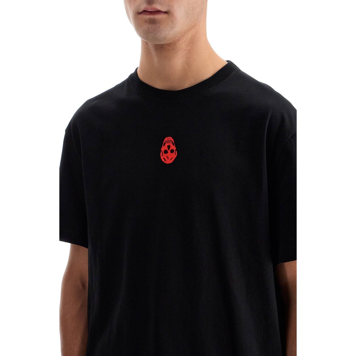 Alexander Mcqueen skull embroidered t-shirt Topwear Alexander Mcqueen