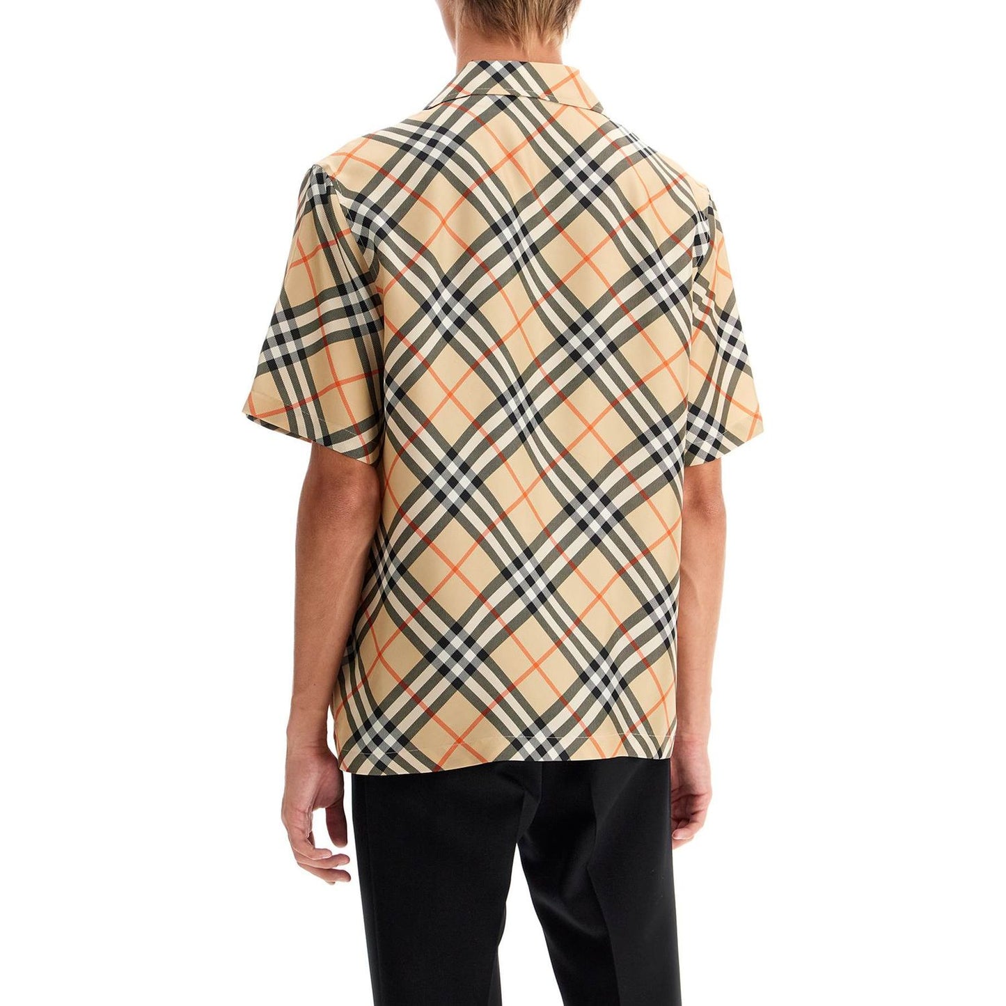 Burberry ered silk short-sleeved shirt Shirts Burberry