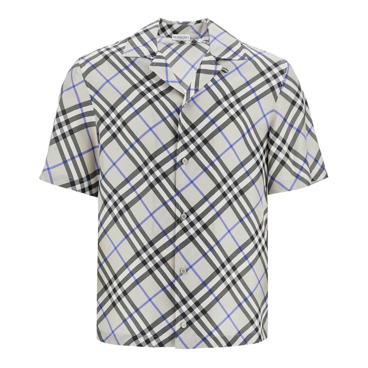 Burberry ered silk short-sleeved shirt Shirts Burberry