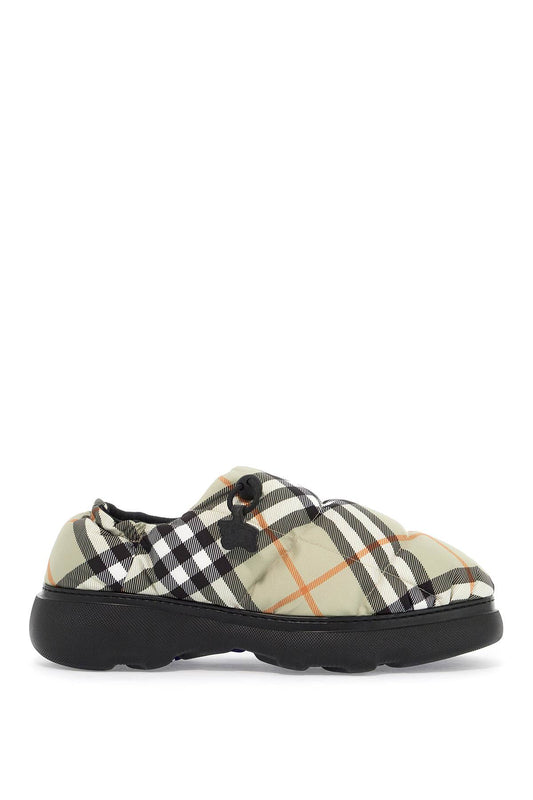 Burberry Burberry nylon check mules pillow for