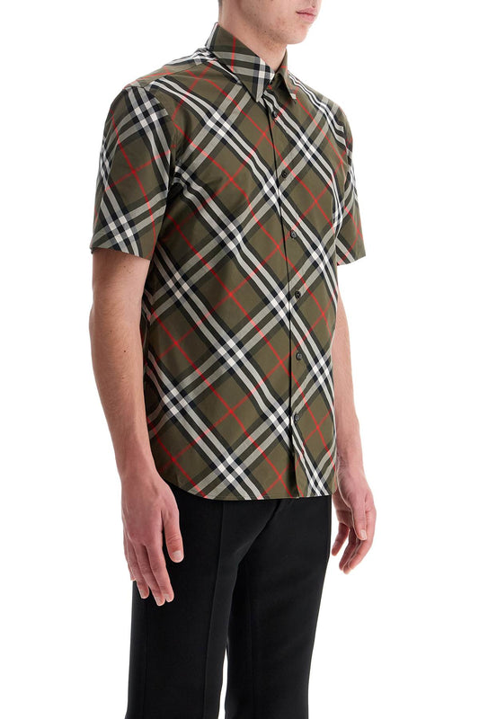 Burberry ered cotton short-sleeved shirt Shirts Burberry