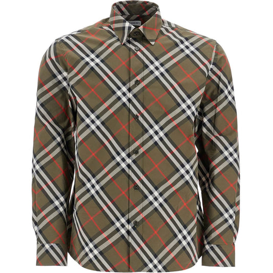 Burberry ered cotton regular fit shirt Shirts Burberry