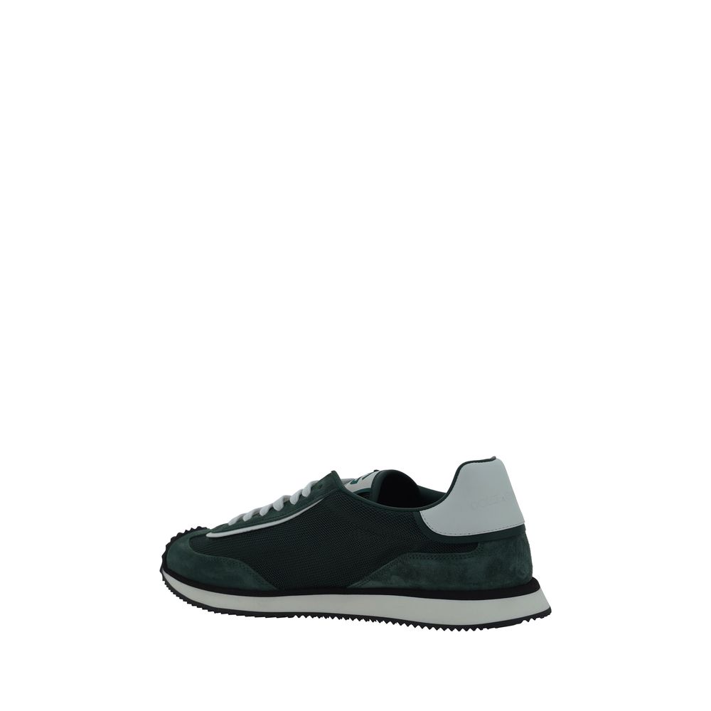 Dolce & Gabbana Bicolor Calf Leather Bos Taurus Athletic Sneakers