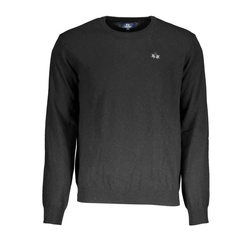 La Martina Black Wool Men's Sweater