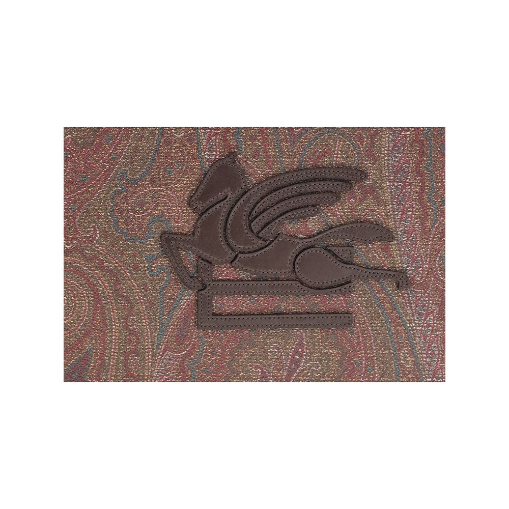 Etro Multicolor Cotton Clutch Bag