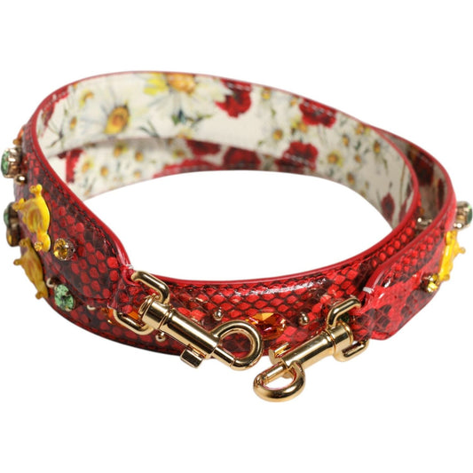 Dolce & Gabbana Multicolor Embellished Handbag Accessory Shoulder Strap 1728,67345645728,Bags,Dolce & Gabbana,Leather Accessories - Women - Bags,Material: 100% Python Leather,New with tags,Women,Women - Bags Dolce & Gabbana WMB531