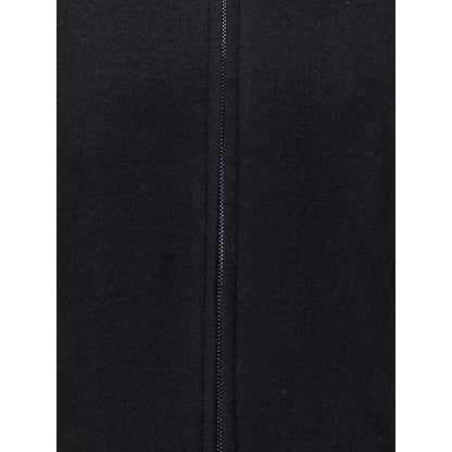 Rick Owens Black Fleece Wool Coat